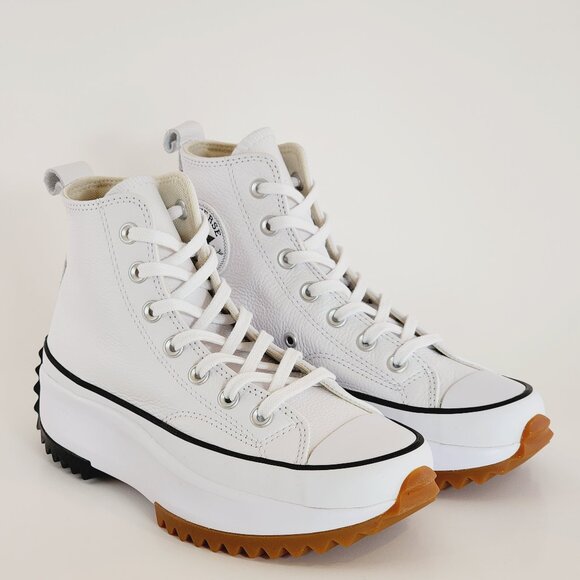 Converse Run Star Hike 'Leather - White' Women's Platform Sneakers A04293C NWT - Picture 1 of 6